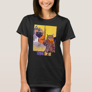 Stepan the chubby cat art, cute cat lover pet love T-Shirt