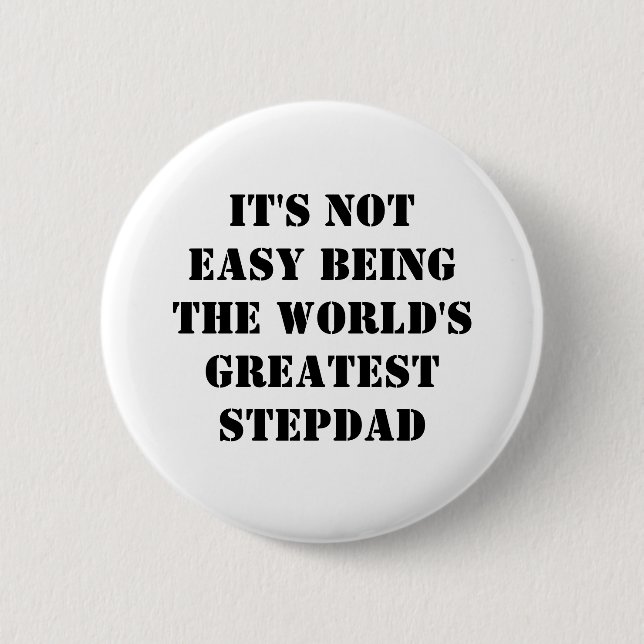 Stepdad 2 Inch Round Button (Front)