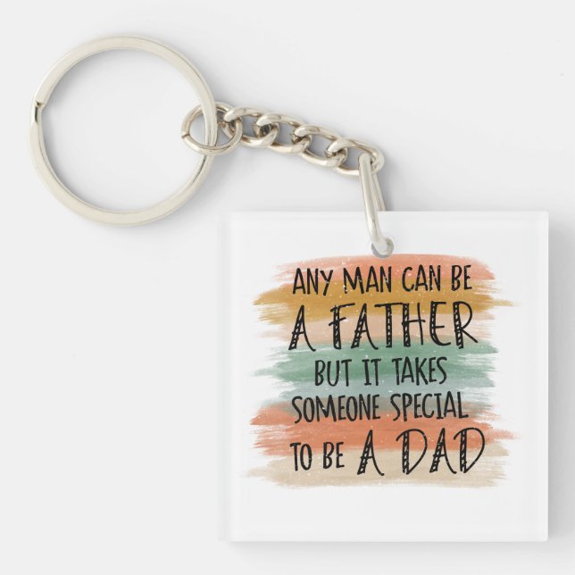 Stepdad Father's Day Gift | Special Dad Keychain (Front)