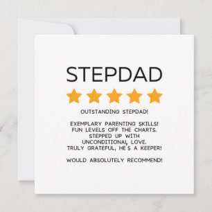Stepdad Father's Day or Stepdad Birthday  Card