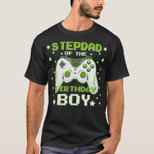 Stepdad of the Birthday Boy Gift Video Game Birthd T-Shirt