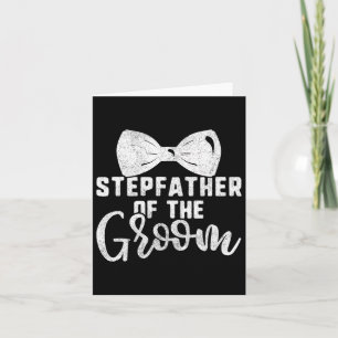 Stepfather Of The Groom Shirt For Men Bachelor Par Card
