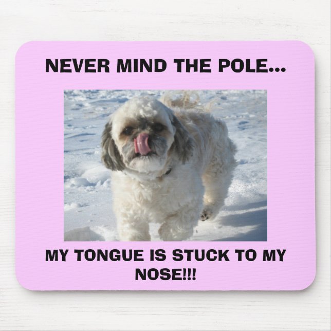 Steph Pope's mouse pad- Pink Pad (Front)
