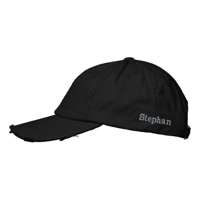 "Stephan" Name In Embroidery, Embroidered Hat (Left)