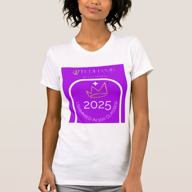 Stephanie Belly Dance (TM):  100 Classes T-Shirt (Front)