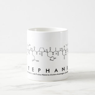 Stephanie peptide name mug