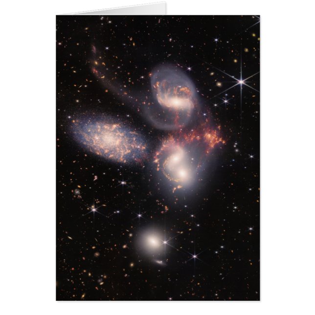 Stephan's Quintet 5 Galaxies Deep Field James Webb (Devant)