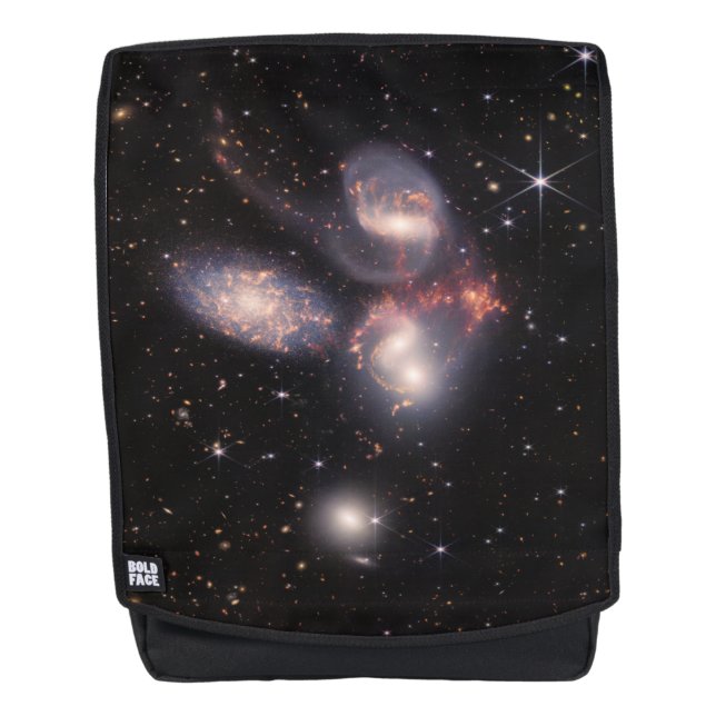Stephan's Quintet 5 Galaxies Deep Field James Webb Backpack (Front)