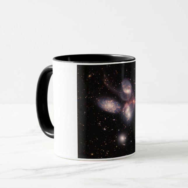 Stephan's Quintet 5 Galaxies Deep Field James Webb Mug (Front Left)