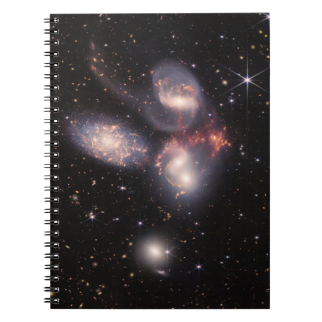 Stephan's Quintet 5 Galaxies Deep Field James Webb Notebook (Front)