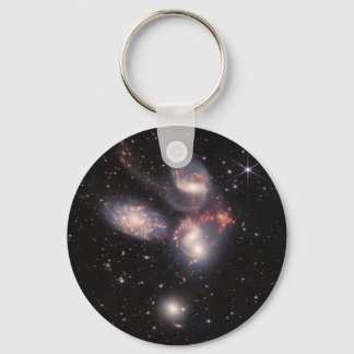 Stephan's Quintet 5 Galaxies in Deep Field   Keychain