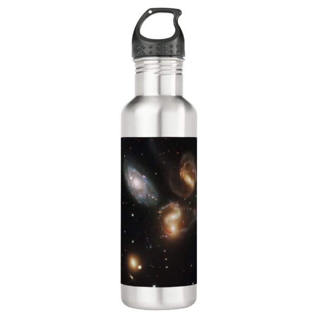 Stephan's Quintet: A Galaxy Galactic Wreckage 710 Ml Water Bottle (Front)
