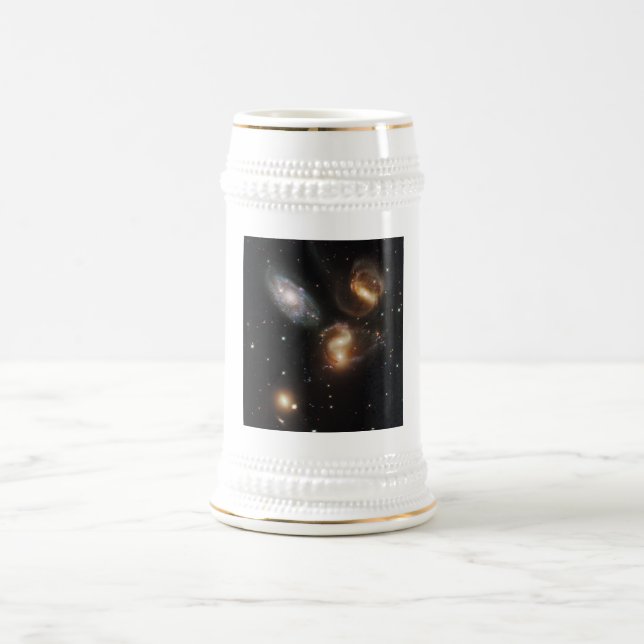 Stephan's Quintet: A Galaxy Galactic Wreckage Beer Stein (Center)
