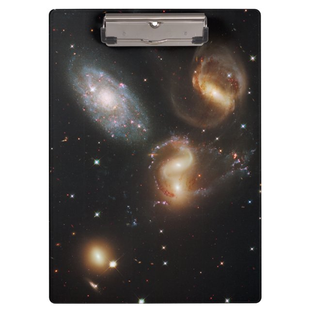 Stephan's Quintet: A Galaxy Galactic Wreckage Clipboard (Front)