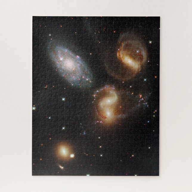 Stephan's Quintet: A Galaxy Galactic Wreckage Jigsaw Puzzle (Vertical)