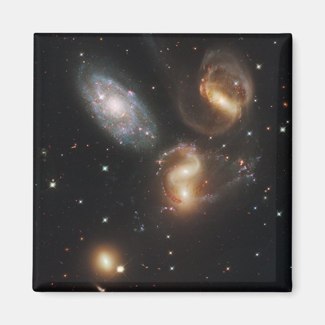 Stephan's Quintet: A Galaxy Galactic Wreckage Magnet (Front)