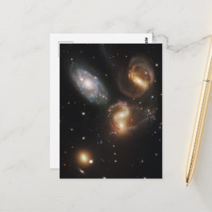 Stephan's Quintet: A Galaxy Galactic Wreckage Postcard