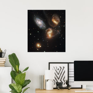 Stephan's Quintet: A Galaxy Galactic Wreckage Poster