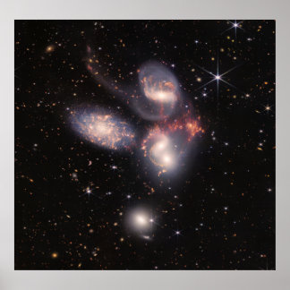 Stephan's Quintet (Composite Image) Poster