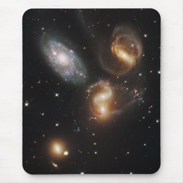 Stephan's Quintet Galaxies (Hubble Telescope) Mouse Pad (Front)