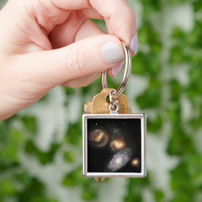 Stephan's Quintet Galaxies Keychain (Hand)