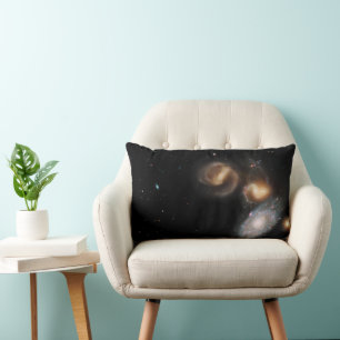 Stephan's Quintet Galaxies Lumbar Pillow