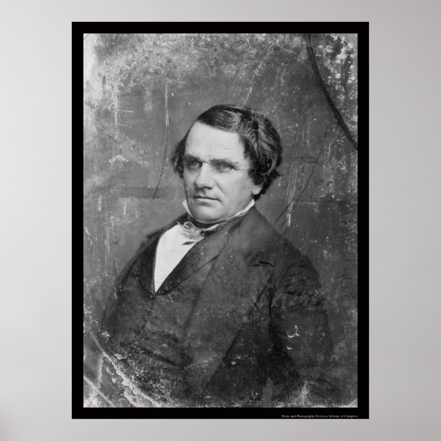 Stephen Arnold Douglas Daguerreotype 1844 Poster (Front)