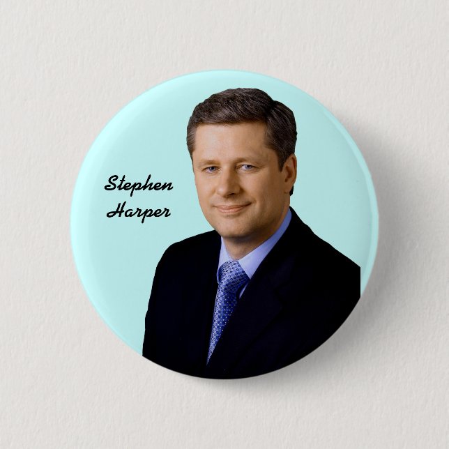 Stephen Harper 2 Inch Round Button (Front)