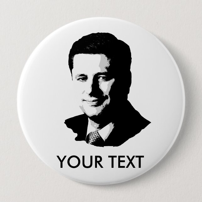 Stephen Harper 4 Inch Round Button (Front)