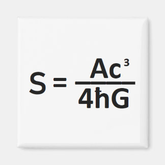 Stephen Hawkin  Black Hole Entropy Formula Magnet