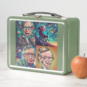 Stephen Hawking Genius Metal Lunch Box