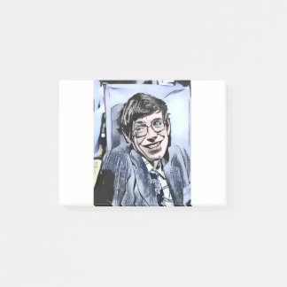 Stephen Hawking photo. Post-it Notes