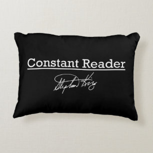 Stephen King, Constant Reader Decorative Pillow