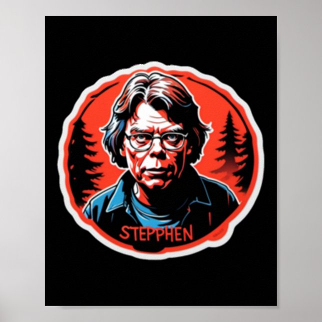Stephen King Sticker  Poster (Front)