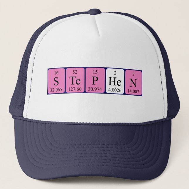 Stephen periodic table name hat (Front)