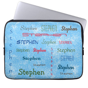 Stephen Personalized Many Name Custom Laptop Sleeve