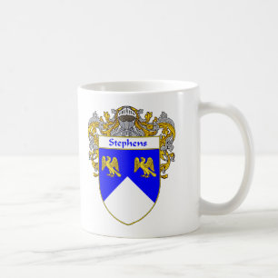 Stephens Coat of Arms/Family Crest (Mantled) Coffee Mug
