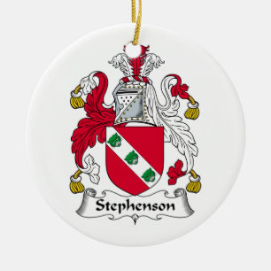 Stephenson Family Crest Ceramic Ornament