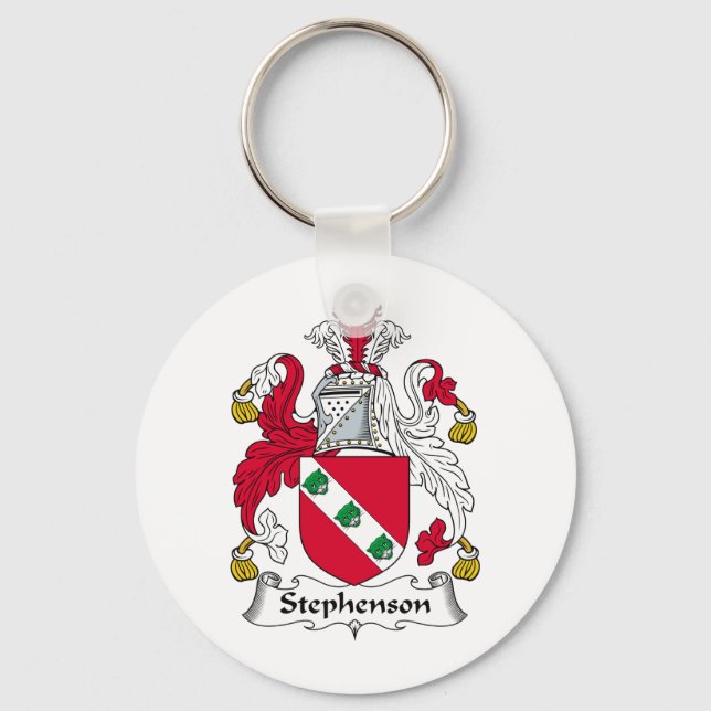 Stephenson Family Crest Keychain (Front)