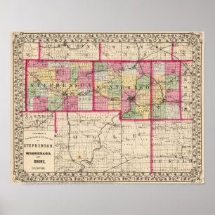 Stephenson, Winnebago, Boone counties Poster