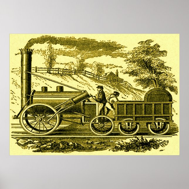 Stephenson's Rocket. Poster (Front)