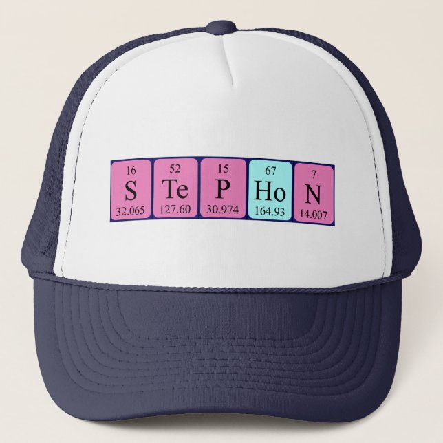 Stephon periodic table name hat (Front)