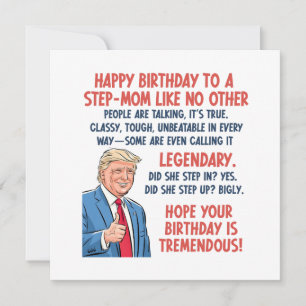 Stepmom Birthday  Card