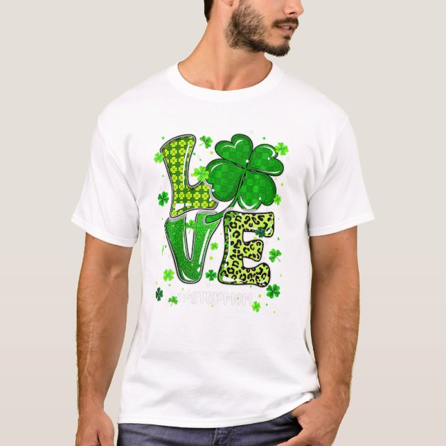Stepmom Green Plaid Leopard St T-Shirt (Front)