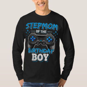 Stepmom of the Birthday Boy Matching Family Video T-Shirt
