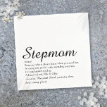 Stepmom Stepmother Definition Script Napkin<br><div class="desc">Personalize for your special Stepmom,  Stepmum,  Bonus Mom or Madrastra to create a unique gift for Mother's Day,  birthdays,  Christmas,  or any day you want to show how much she means to you. A perfect way to show her how amazing she is every day. Designed by Thisisnotme©</div>