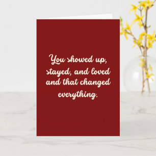 Stepmom Thank You Love Quote Appreciation Card