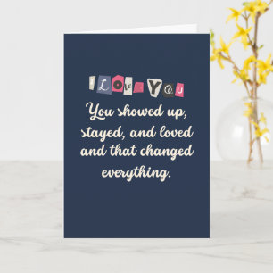 Stepmom Thank You Love Quote Appreciation Card