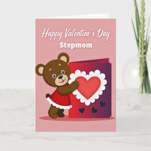 Stepmom Valentines Heart Card