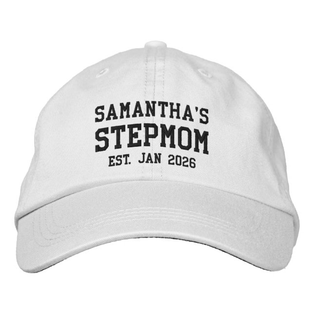 Stepmom's Custom Embroidered Hat (Front)